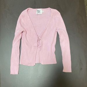 Princess Polly pink top/cover up long sleeve small